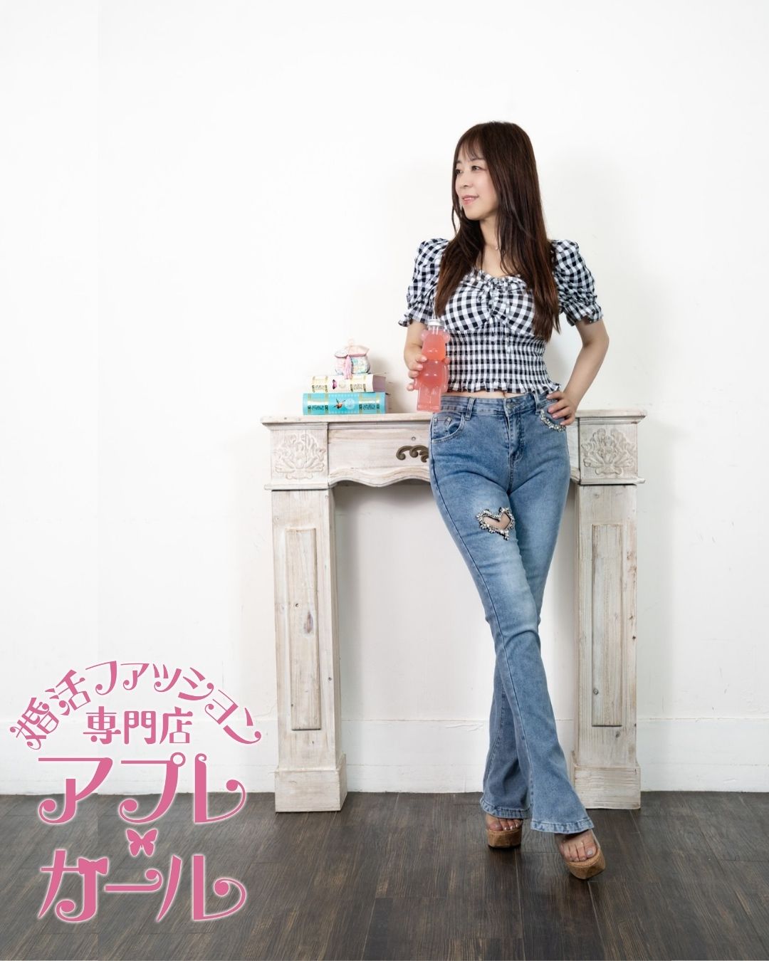 参考画像aquagirl 購入大粒ビジューデニム