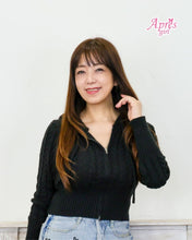 画像をギャラリービューアに読み込む, ケーブルニットパーカー
