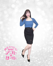 画像をギャラリービューアに読み込む, スクエアネックニット
